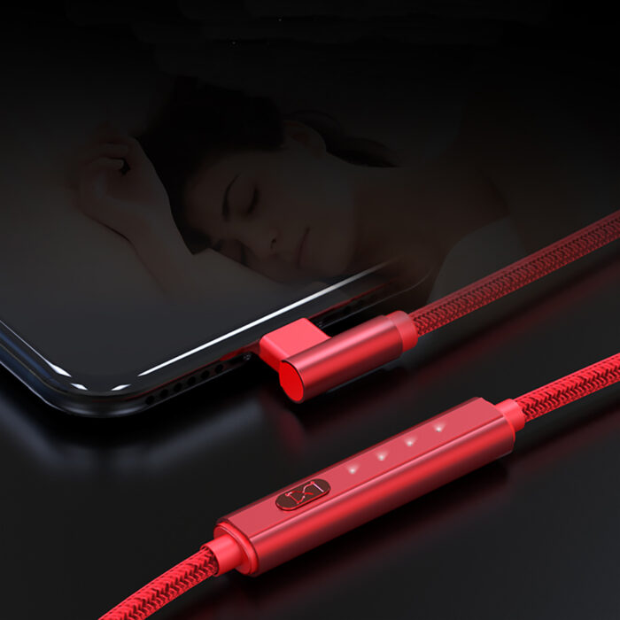 Elbow Connector USB Type C Phone Charging Cable with Timer Switch - Image 4