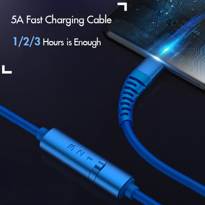 5A Fast Charging USB Type C Cable with Timer Switch - Image 2