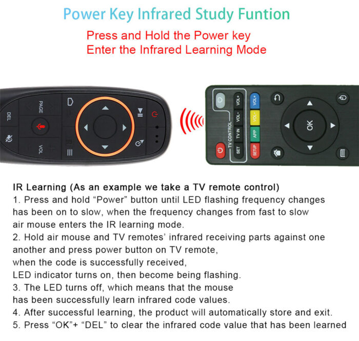 2.4GHz Wireless G10S Voice Remote Air Mouse for Android TV Box - Image 5