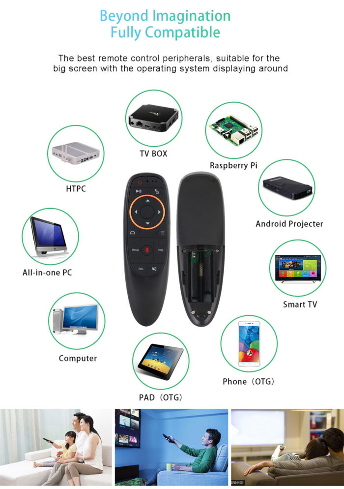 2.4GHz Wireless G10S Voice Remote Air Mouse for Android TV Box - Image 6