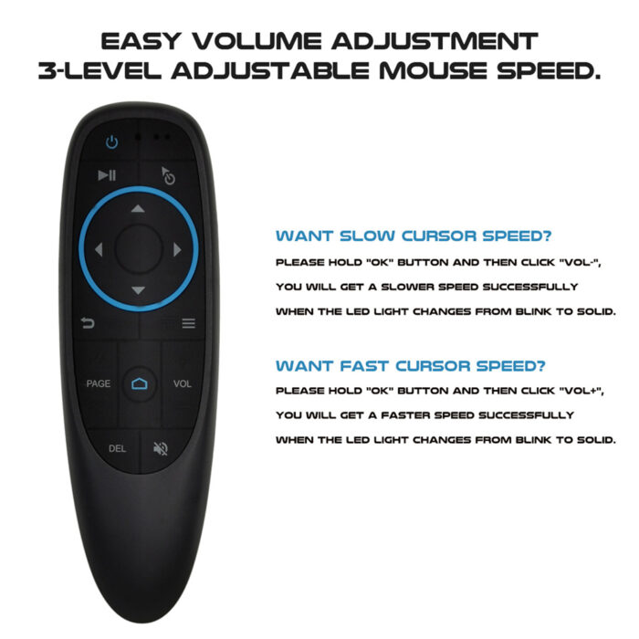 G10BTS BLE 5.0 6-axis Gyroscope Remote Control Air Mouse for Android TV Box - Image 5