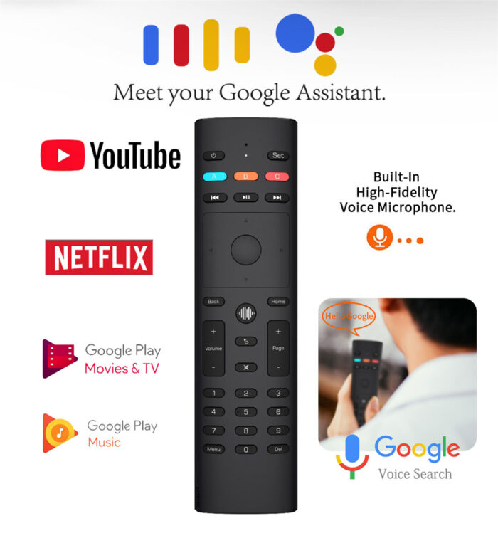 G40S 2.4GHz Wireless Gyro Voice Control Air Mouse IR learning for Android TV Box - Image 3