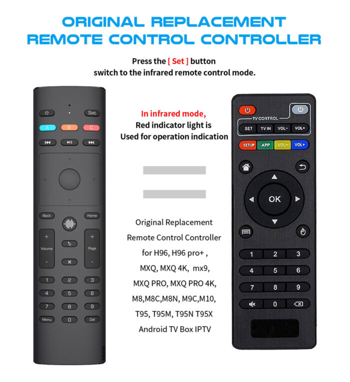 G40S 2.4GHz Wireless Gyro Voice Control Air Mouse IR learning for Android TV Box - Image 6