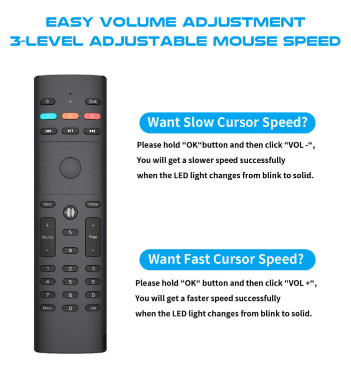 G40S 2.4GHz Wireless Gyro Voice Control Air Mouse IR learning for Android TV Box - Image 5
