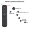 Custom Gyroscope 2.4G Wireless G50S Fly Air Mouse with Voice Control - Image 6