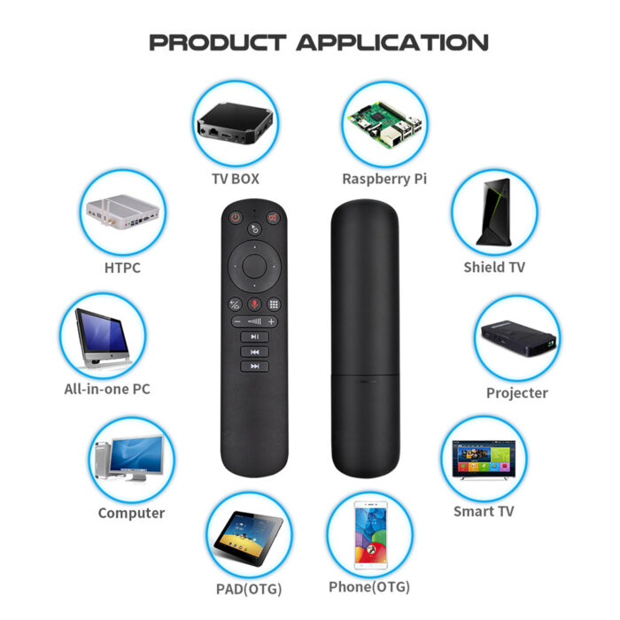 Custom Gyroscope 2.4G Wireless G50S Fly Air Mouse with Voice Control - Image 7