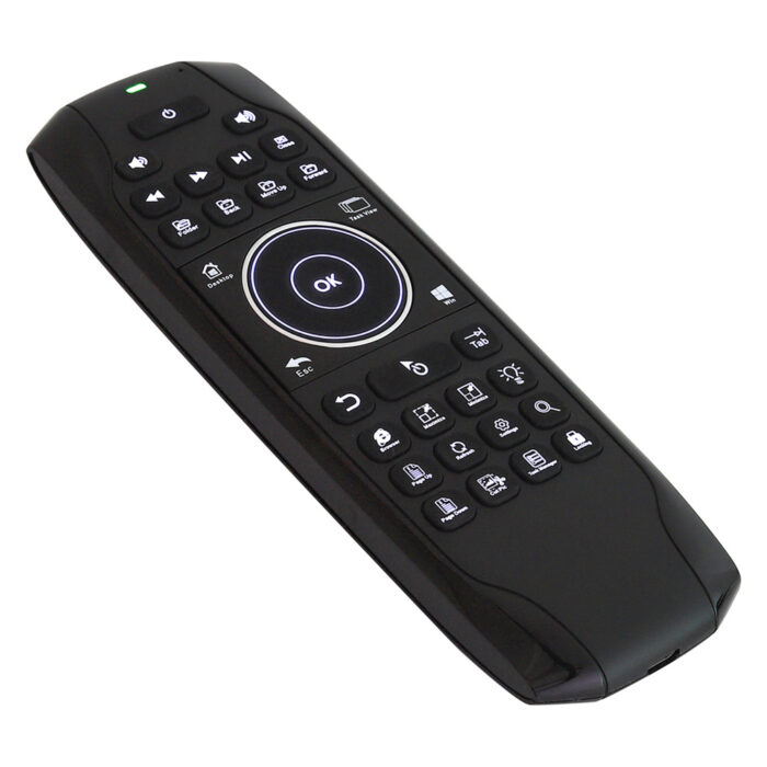 G7W 2.4GHz Wireless Backlit Gyro Air Mouse Keyboard Remote for Win10