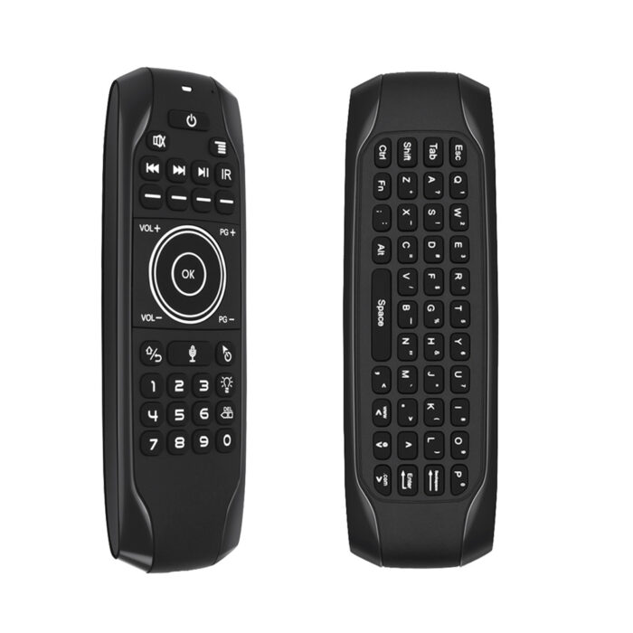 Backlit G7Vpro 2.4G RF Wireless Voice Remote Qwerty Keyboard Air Mouse - Image 2