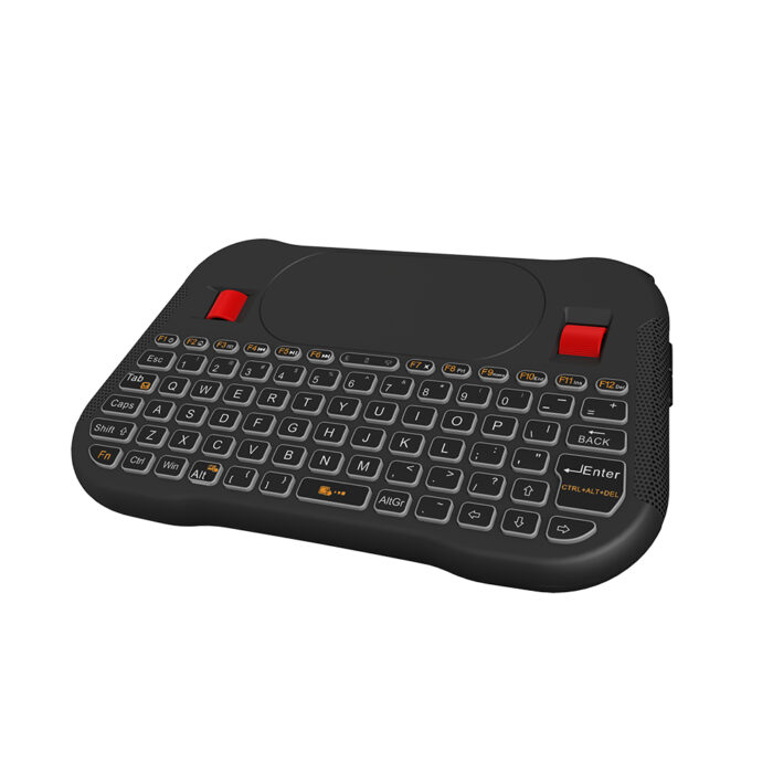 T18 Plus Rechargeable Backlit 2.4GHz Wireless Touch Keyboard with mouse wheel - Image 2
