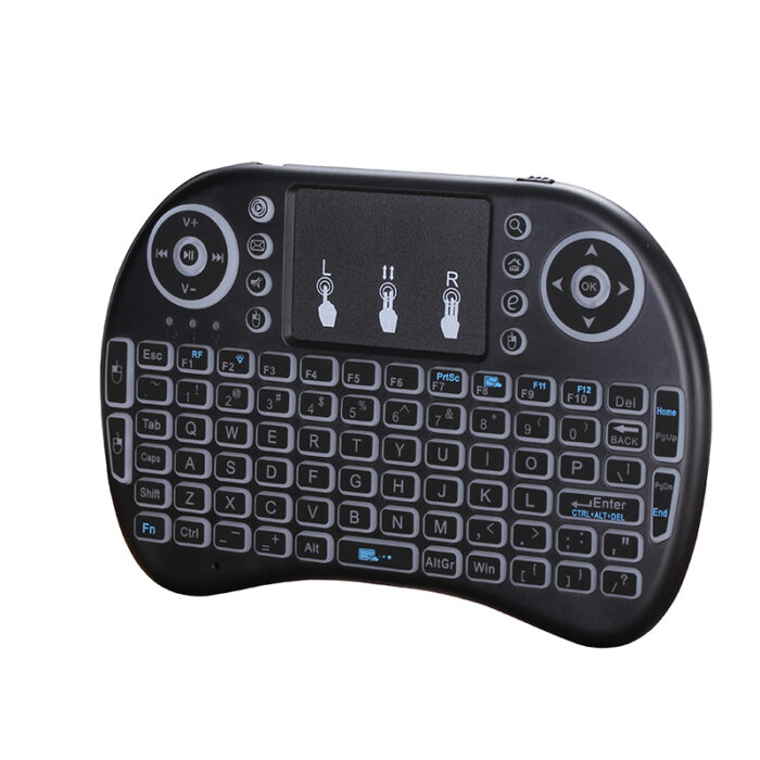 Universal 2.4G Wireless Backlit i8 Mini Keyboard with Touchpad - Image 2