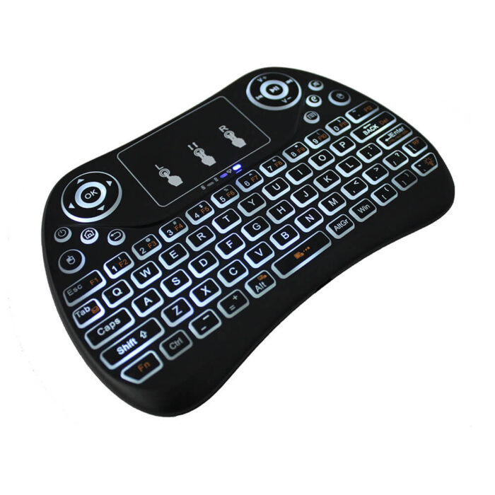 Rechargeable Backlit 2.4G Wireless Bluetooth T2 Air Mouse Keyboard - Image 2
