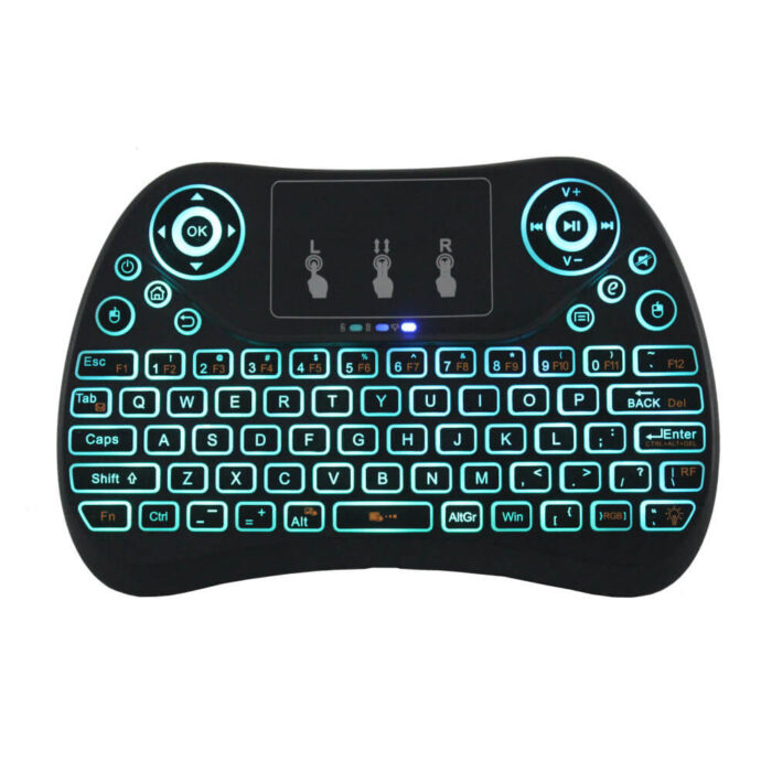 Rechargeable Backlit 2.4G Wireless Bluetooth T2 Air Mouse Keyboard - Image 6