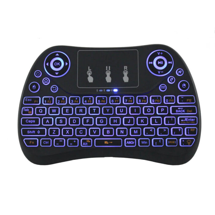 Rechargeable Backlit 2.4G Wireless Bluetooth T2 Air Mouse Keyboard - Image 5