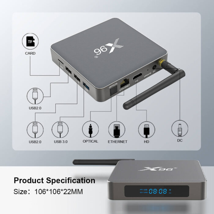x96 x6 rk3566 android 11 tv box