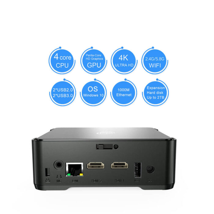 Doble salida HDMI GK3V Plus Intel N100 16GB 512GB Windows 11 Mini PC con VGA - Imagen 6