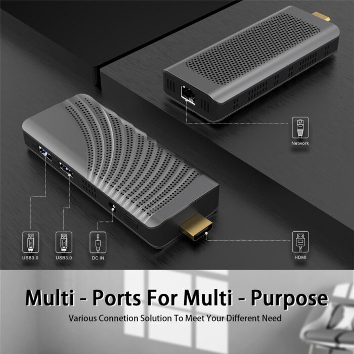 T6 Pro Intel N4000 J4125 6GB DDR4 128GB 4K Windows 10 11 Mini PC Stick con puerto LAN - Imagen 6
