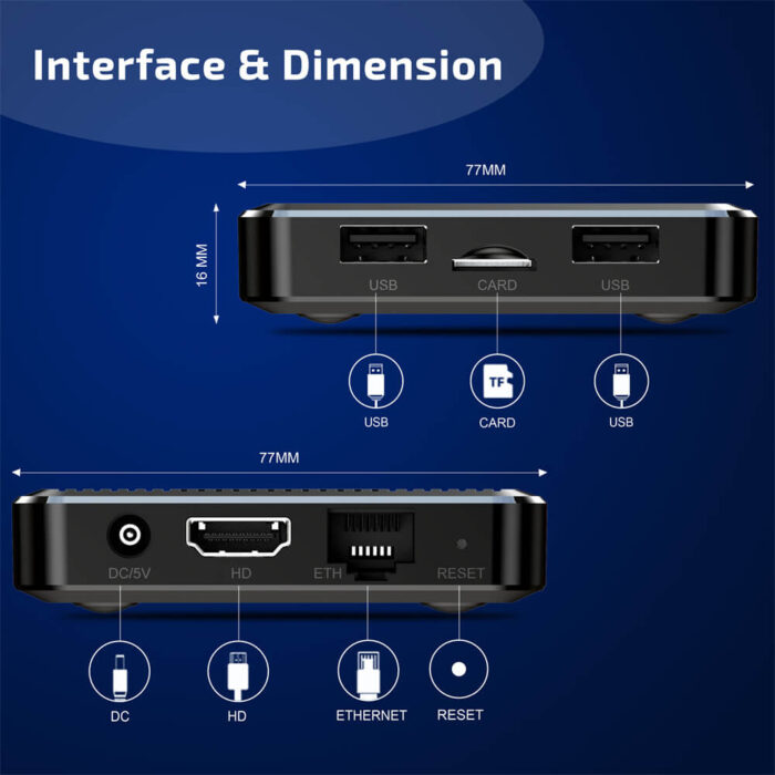 Reproductor multimedia inteligente X98Q Amlogic S905W2 4K con transmisión IPTV y Android TV Box - Imagen 7