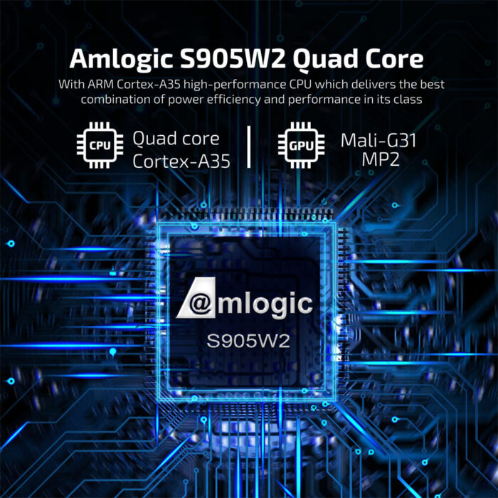 Reproductor multimedia inteligente X98Q Amlogic S905W2 4K con transmisión IPTV y Android TV Box - Imagen 4