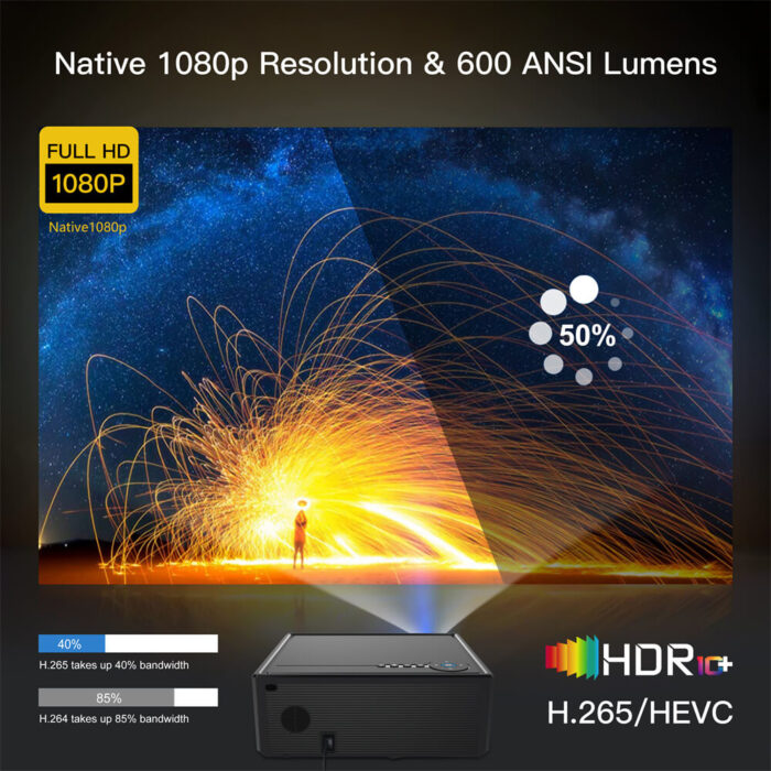 x7 bluetooth home projector