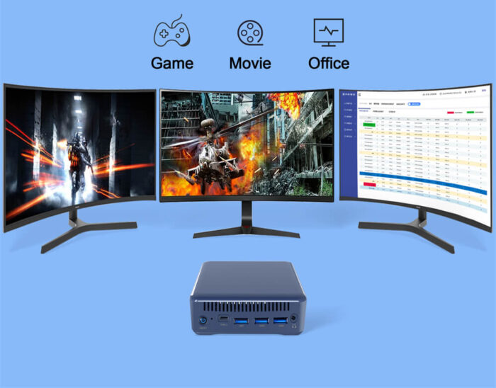 mini pc with three DHMI output