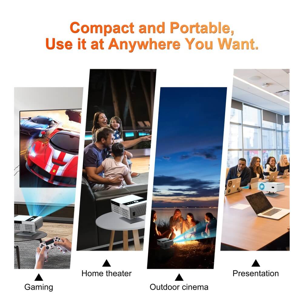 x6 smart projector portable