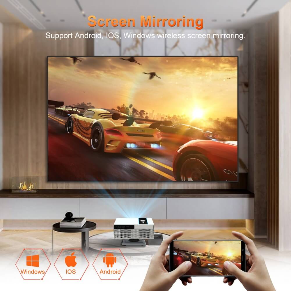 x6 mirror screen projector