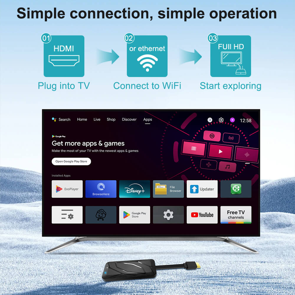 s180 s905x5m android 14 ai smart tv box stick